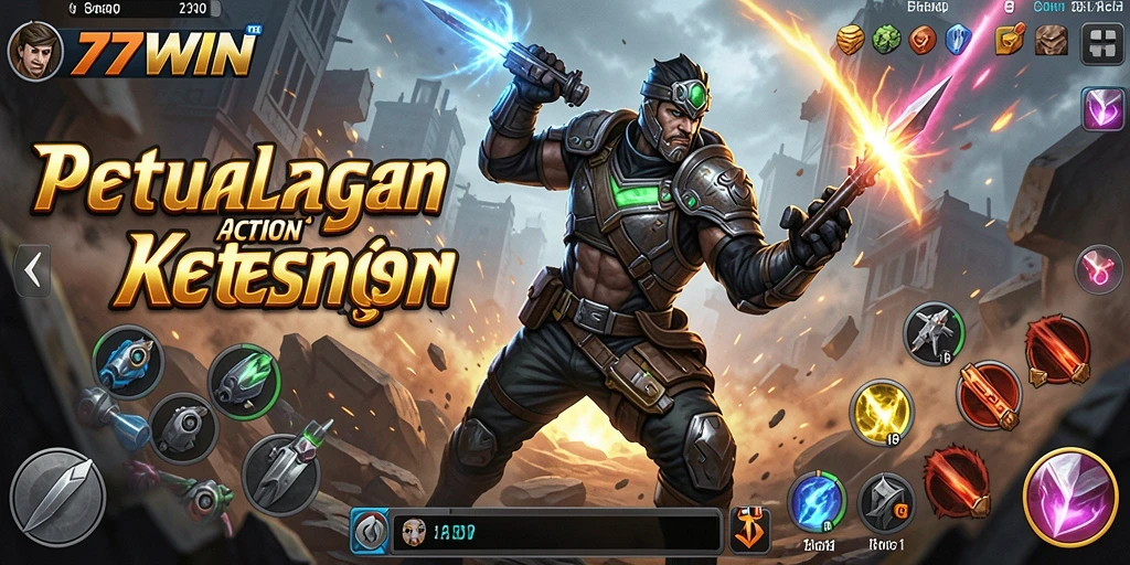 Screenshot gameplay 77WIN menampilkan aksi mendebarkan dan grafis yang menawan.