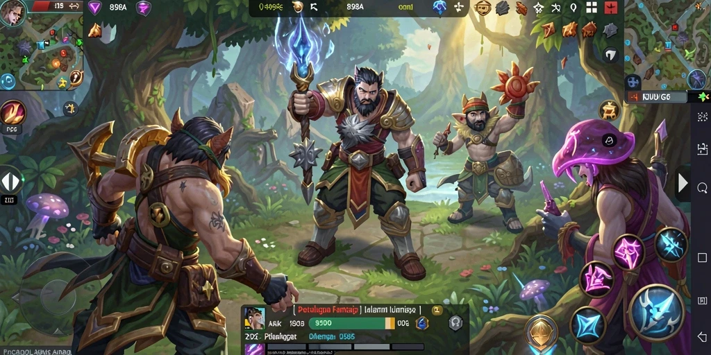 Gameplay ARPG seru di 898A dengan petualangan karakter yang menarik.