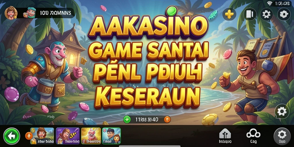 Screenshot AAKASINO menampilkan gameplay seru dan interaksi sosial.