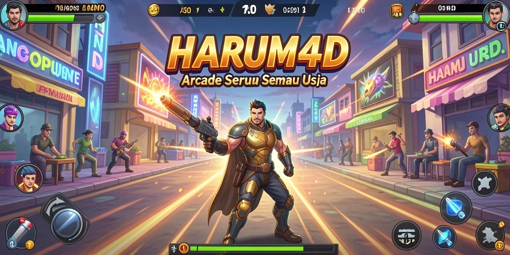 Tampilan menarik dan seru dari gameplay HARUM4D.