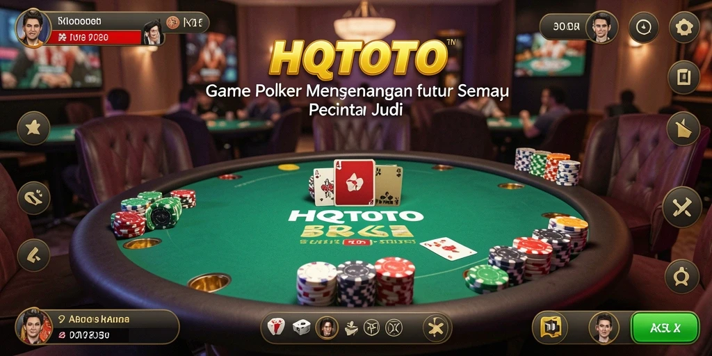 Screenshot HQTOTO menampilkan suasana permainan poker yang menarik.
