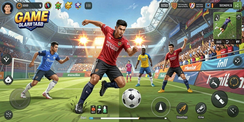 Tampilan seru gameplay ID098 dengan berbagai olahraga.