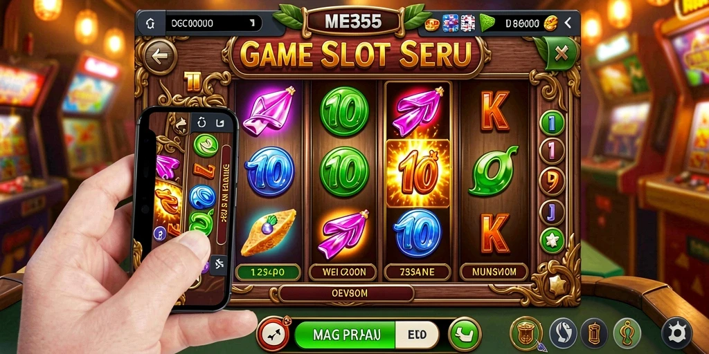 Tampilan gameplay ME355 yang menarik dan penuh warna.