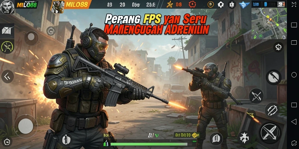 Tampilan gameplay seru dan mendebarkan di <strong>MILO88</strong> dengan aksi tempur yang realistis.