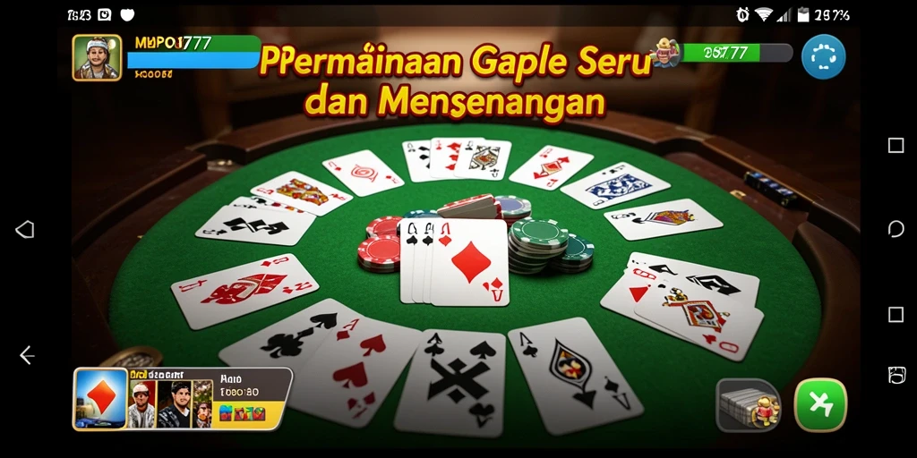 Tangkapan layar gameplay MPO777 yang menunjukkan keseruan permainan Gaple.