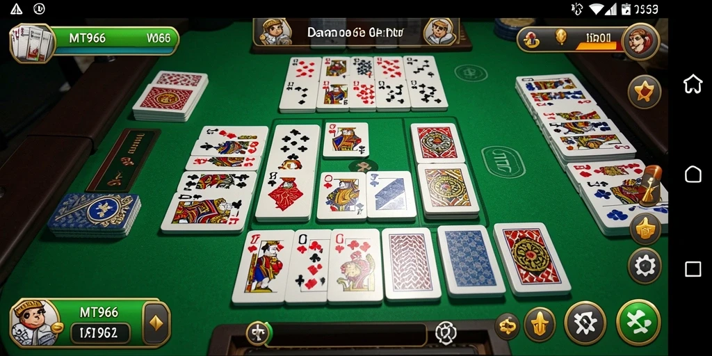 Screenshot gameplay MT966 yang menunjukkan pengalaman bermain Domino.