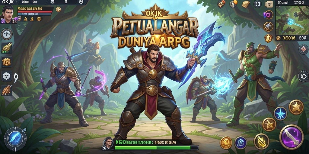 Tangkapan layar gameplay yang menegangkan di dunia ARPG OKJK.