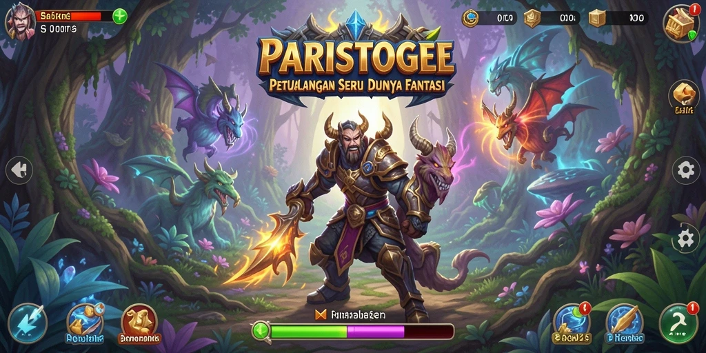 Tampilan gameplay seru dari PARISTOGEL dengan aksi petualangan yang menantang.