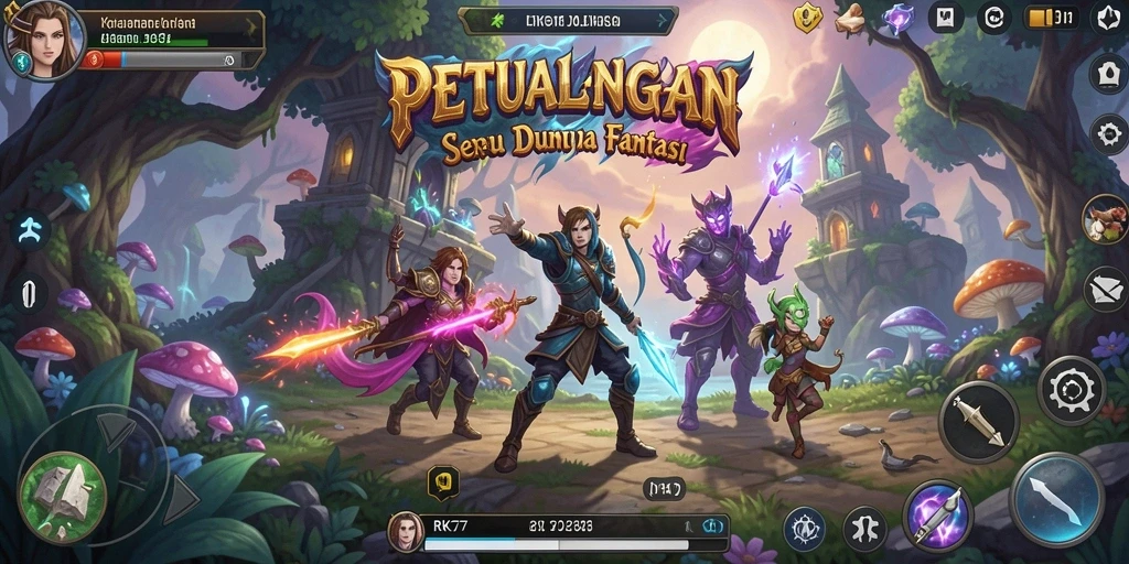 Gameplay menawan dalam RK77 dengan karakter dan misi yang beragam.