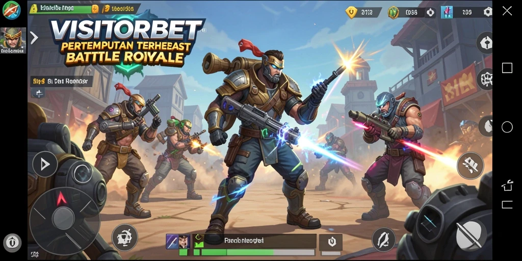 Gameplay seru dalam pertempuran Battle Royale di VISITORBET.