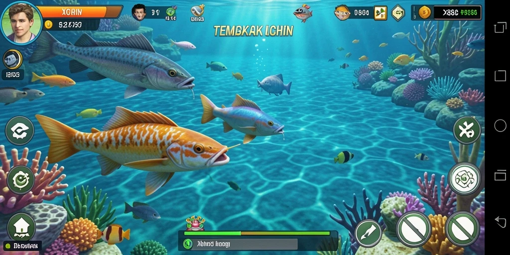 Tangkapan layar gameplay X88 menampilkan aksi tembak ikan yang seru dan menarik.